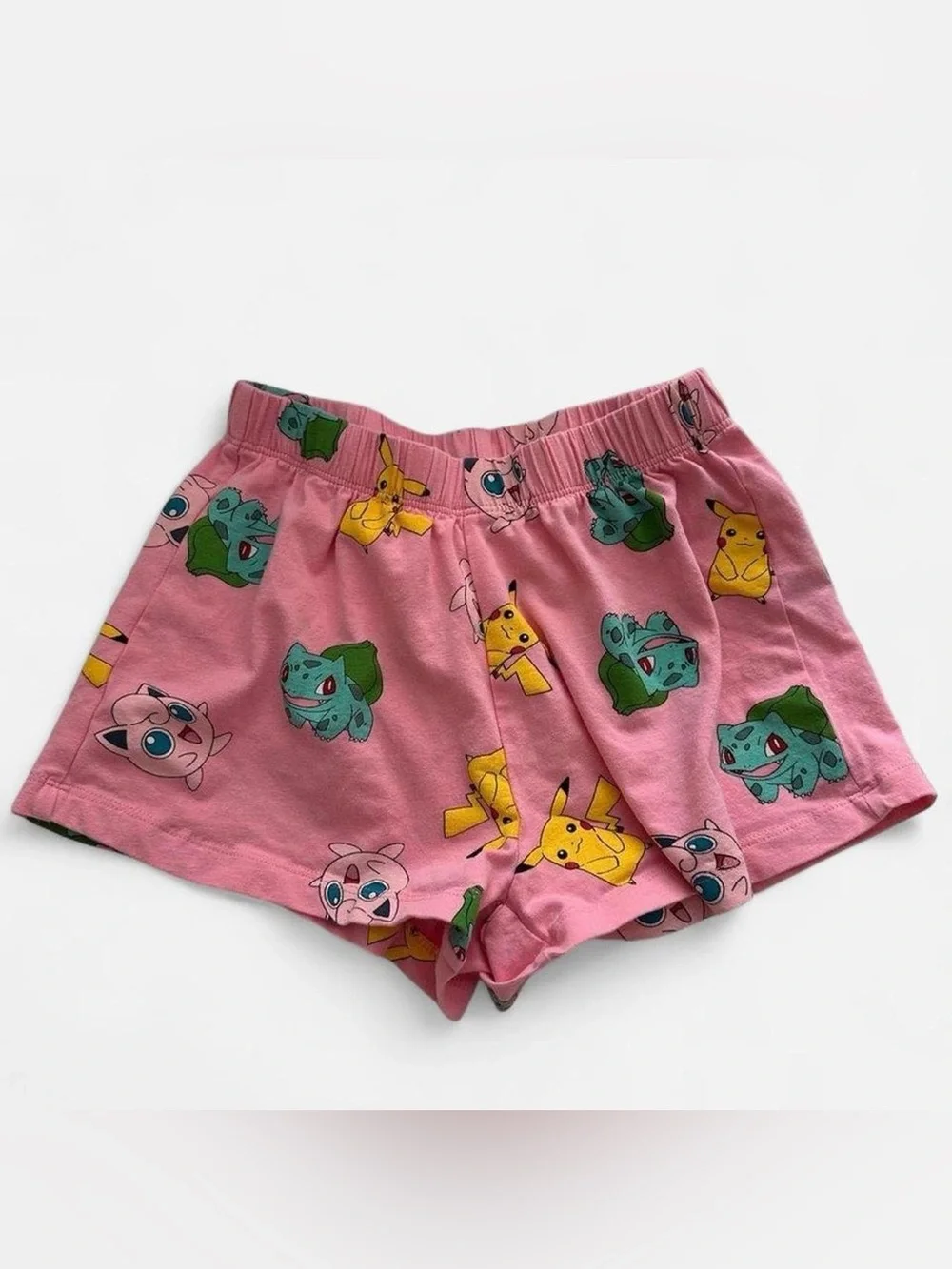 Pokemon Girls Pink Pajama Short Bottoms Size 8-9